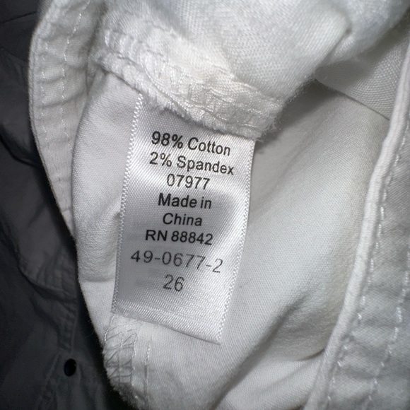 Ellos Women’s White Cargo Capri Pants - Size 26 Lightweight Summer Beach Vacay - Picture 4 of 7